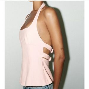 Zara bow Back Halter Top